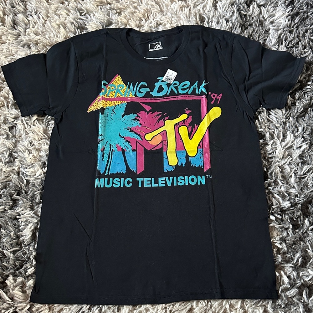 MTV Graphic Black T-Shirt